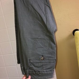 Army green pants (skinny leg)